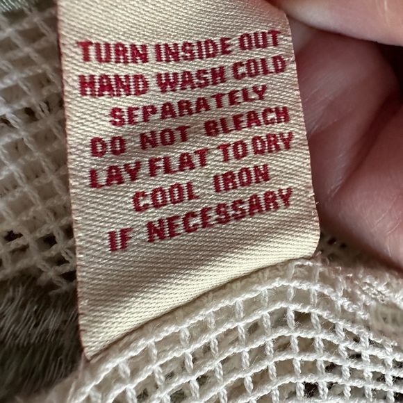 Reba embroidered Floral Cardigan with fringe. Size Large - Picture 6 of 6